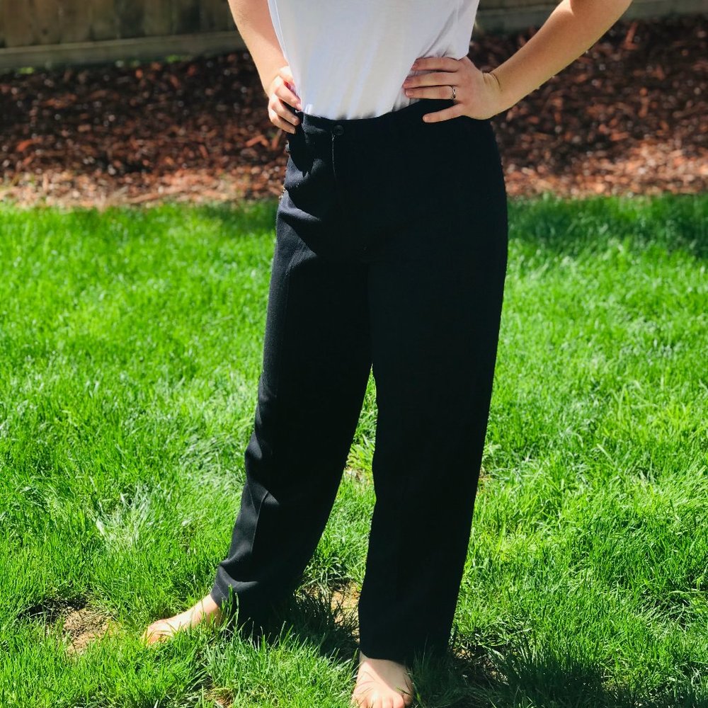 RAFAELLA Black Career Pants